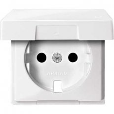 Merten Centrální deska zásuvky SCHUKO s víčkem Polar SCHNEIDER MTN2340-0319