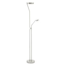 Stojací svítidlo na čtení SARRIONE LED matný nikl 24,5W IP20 EGLO 93713