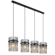 Závěsné svítidlo GORLEY černá 4xE27 60W 230V GLOBO 15698-4H
