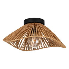 Stropní svítidlo LAVISTER E27 černá/papír NATUR 1X60W IP20 EGLO 44071