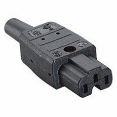Bachman 916.170 Přístrojová spojka C15A, 10A/250V, 155°C, termoplast, černá
