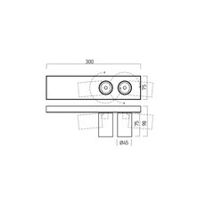 XPIPE ADJ. SURF. PROJ. 2x11W 200-240V AC