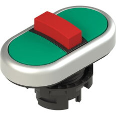 Trojité tlačítko d22mm, plast, chrom, IP67 PIZZATO E21PTRS90434