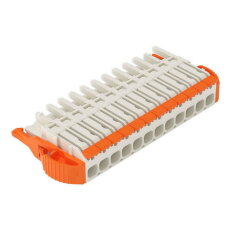 1vodičová pružinová svorkovnice, Páčka, Push-in CAGE CLAMP, Světle šedá