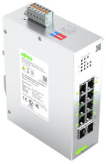 Jednoduchý konfigurovatelný switch, 8 portů 1000Base-T, 2 sloty 1000BASE-SX/LX