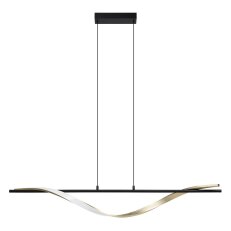 Závěsné svítidlo CONAPRATO LED-CCT 20W IP20 černá/matná mosaz EGLO 902135