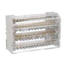 Distribuční blok 4P 100A 15 svorek