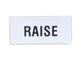Lovato LPXAGB231 Štítek ''RAISE''