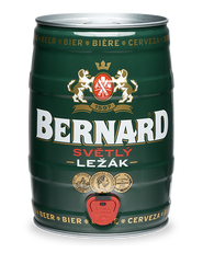 Soudek piva Bernard světlý ležák 5 l