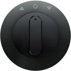 Centrální díl s otočným knoflíkem pro otočný žaluziový spínač, R.1/R.3, černá l.