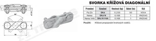 Svorka křížová diagonální SKd (FeZn) TREMIS V054