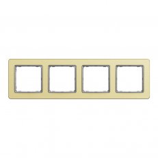 Sedna D/E Rámeček čtyřnásobný, Leštěné Zlato SCHNEIDER SDD371804
