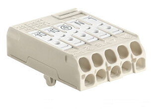 Svorkovnice SLK 7/5 E-PIEC (L-N-E-DA+-DA-) pro svítidla PC bílá Eleman 1001641