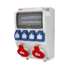 Zásuvková skříň ZSF40200000.0/3958 IP44 jištěná bez chrániče FAMATEL v1120