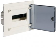 Hager VF108TS Rozvodnice zapuštěná golf,IP40,1-řadá,8 mod,transp. dvířka