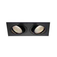 Downlight NEW TRIA 2 DL SQUARE černé matné 2x6W 38° 3000K vč.ovladače SLV 113920