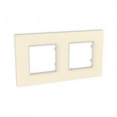 Unica Quadro Krycí rámeček dvojnásobný, Pearl SCHNEIDER MGU4.704.35
