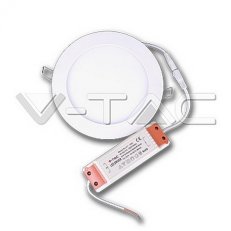 V-TAC SKU4861 18W LED Premium Panel Downlight - Round Natural White, VT-1807