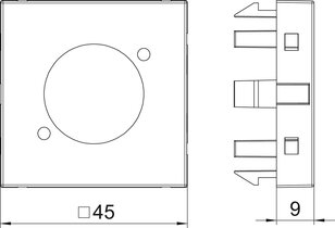 OBO 6105234 multimediální nosič XLR MTG-X O RW1