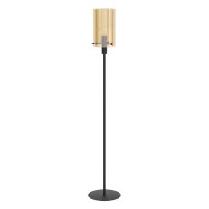Stojací svítidlo POLVERARA 1xE27 černá/jantar 40W IP20 EGLO 39542