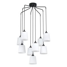 Závěsné svítidlo BERNABETTA 9xE27 černá/bílá 360W IP20 EGLO 39738