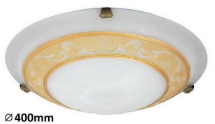 Laretta E27 2x 60W IP20 rýžový kámen-sklo/bronz úchyt RABALUX 3714