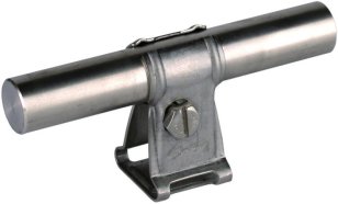 Podpěra tyče nerez s čelistí pro prům. 13-16mm, pro upevnění na stěnu B 6,5mm