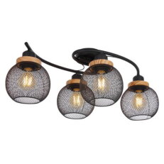 Stropní svítidlo PABLO černá 4xE27, max. 60W 230V GLOBO 15663-4D