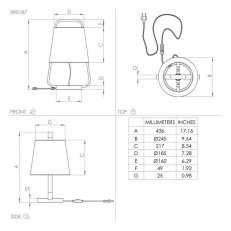 Stolní svítidlo CAMALOZA 1xE27 černá/dřevo 40W IP20 EGLO 390187