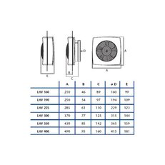 Ventilátor CATA LHV 300 00663000