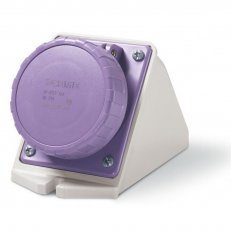 Nástěnná zásuvka IEC309 do 50V, šikmý box 3P, 16A, 20-25 V, IP67 SCAME 535.01614