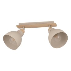 Bodové svítidlo ARRECIFE E27 písek/dřevo 2X28W IP20 EGLO 900712