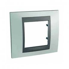 Unica Top Krycí rámeček jednonásobný, Fluor Green/Grafit SCHNEIDER MGU66.002.294