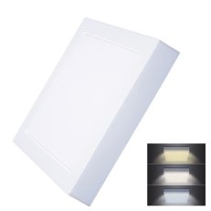 LED mini panel CCT přisazený 18W 1530lm přepínání 3000K 4000K 6000K čtvercový