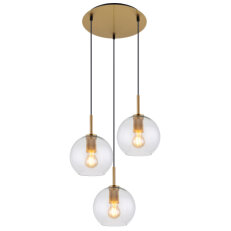 Závěsné svítidlo ADARA mosaz 3xE27, max. 60W 230V GLOBO 15462H1