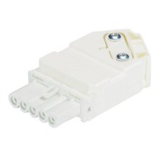 zásuvka na kabel, 5-pól, gesis mini, barva bílá WIELAND 91.951.3053.0
