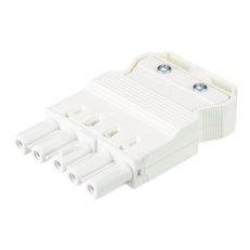 zásuvka na kabel, 5-pól, šrob. svorky, gesis, bílá WIELAND 92.953.4053.0