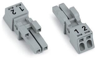 Zdířka 2pól. Kód. B šedá WAGO 890-242