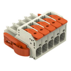 Pružinová svorka Páčka CAGE CLAMP sv.šedá 10mm2 5pól. WAGO 831-1105/038-000
