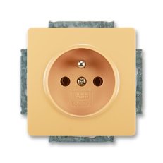 Zásuvka s ochranným kolíkem 5518G-A02349 D1 béžová Swing ABB