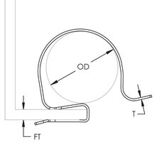 natloukací kabelová příchytka, kabel 25-30mm, na profil 4-7mm 47SC2530 187620