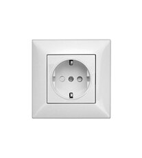 Set zásuvky SCHUKO bezpečnostní clonka, šroubové svorky,bílá SCHRACK EV106104A-