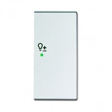 ABB Future linear Kryt 2nás pravý symbol stmívání hliníková stříbrná SRD-2-R-83