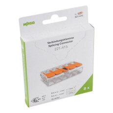Páčková spojovací svorka 5x 0,14-4 mm2 (CYA) WAGO 221-415/995-008