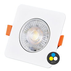 SMD čtverec výklop.max.7W,IP20,560lm,CCT
