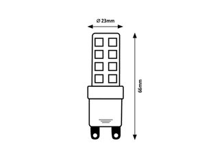 Světelný zdroj SMD LED, G9, 9W, 1120lm, 4000K RABALUX 79176