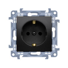 Zásuvka silová 1 násobná typ F (přístroj