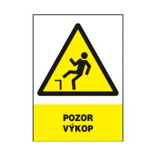 Tabulka plastová Pozor výkop XTLINE TA11325