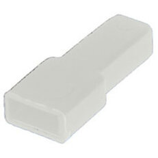 KT 48 bílá Kryt objímky jednopólový 4,8mm PE bílá