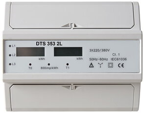 Elektroměr DTS 353 2L, přímé měření do 100A, LCD, YTL  E806